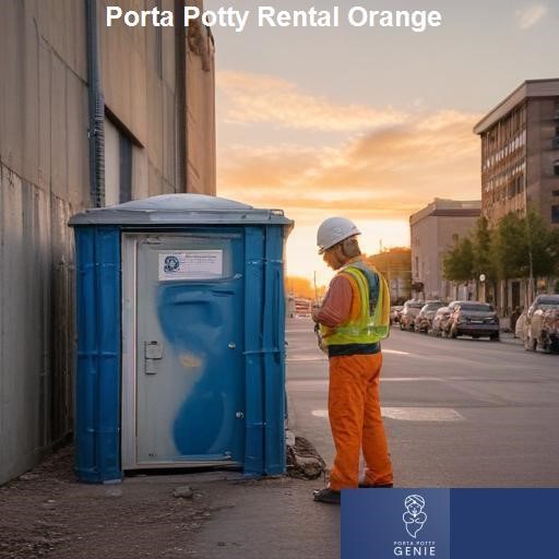 Maintaining Your Rented Porta Potty - Porta Potty Genie Orange